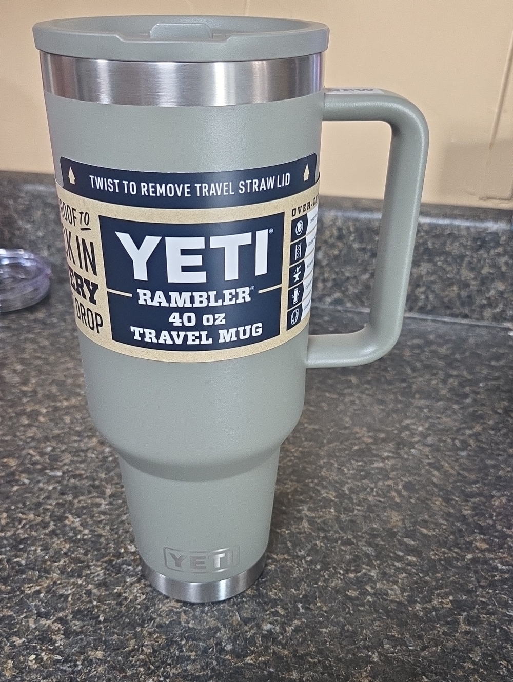 Army Green Yeti 40 Oz Rambler